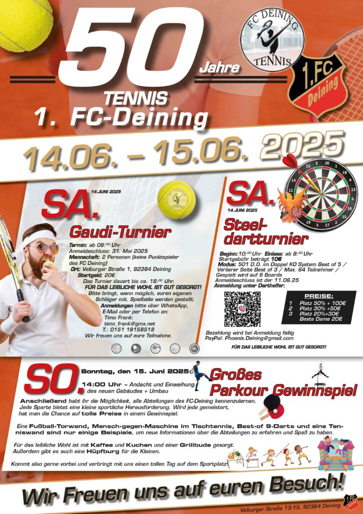 Einladung FC-Deining Tag der offenen Tür -